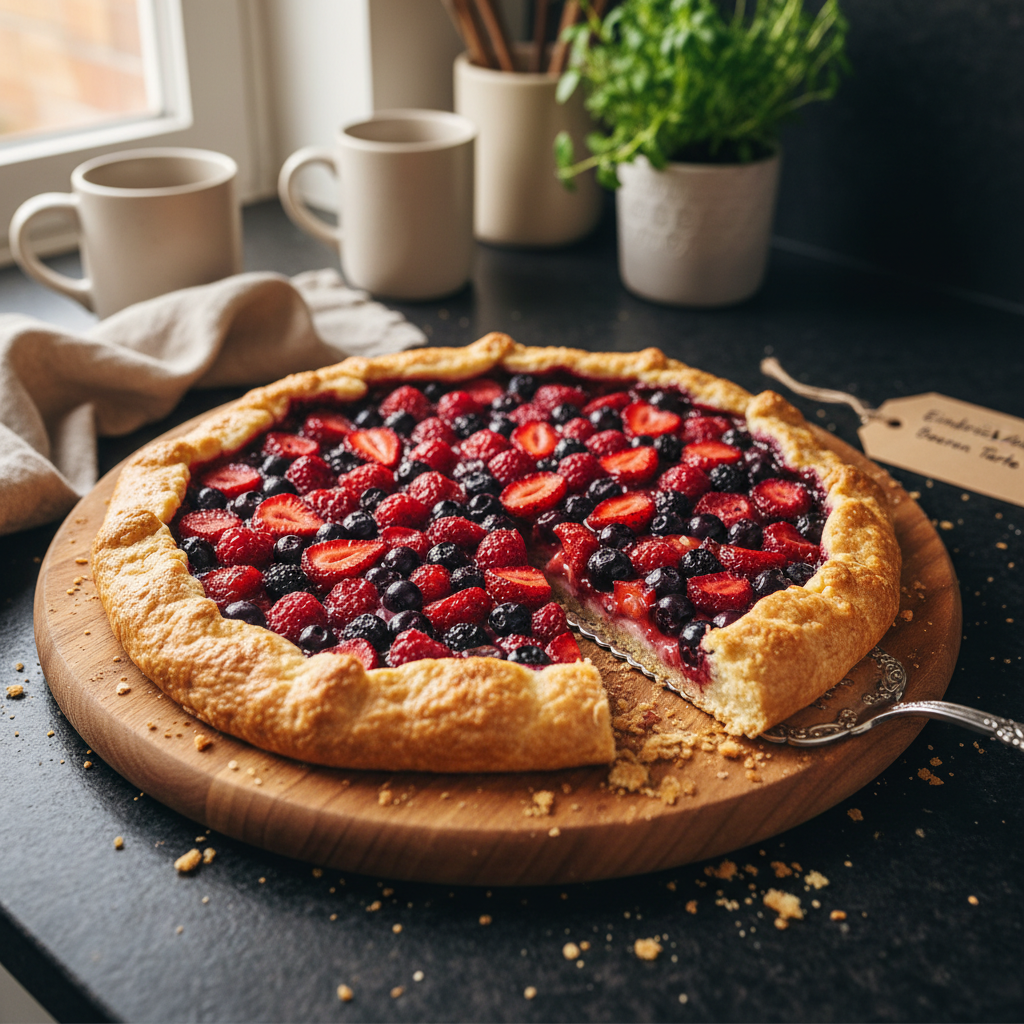 Eindrucksvolle Beeren Tarte