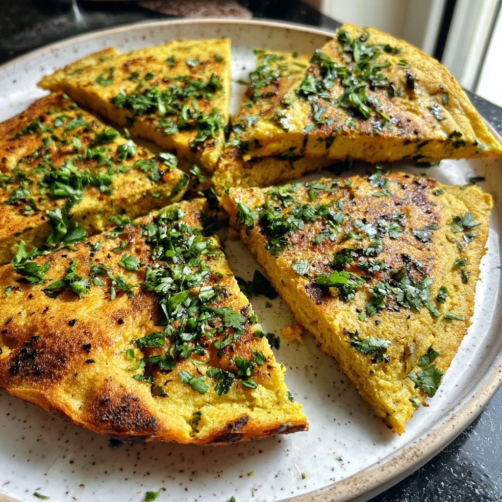 Socca Kichererbsen Fladen