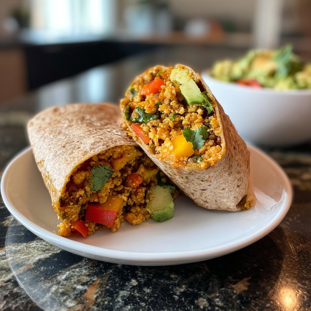 Blumenkohlreis Burrito Schüssel