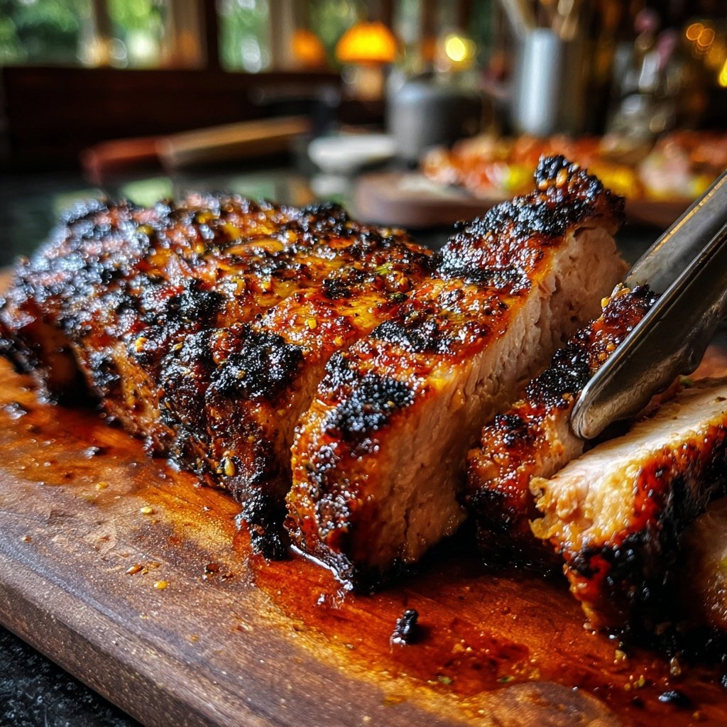 Insel inspiriertes Jamaika Schweinekotelett