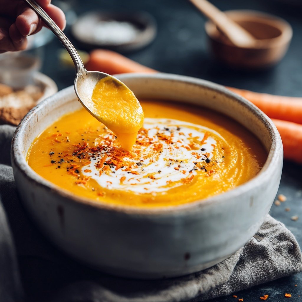 Steckrüben Suppe mit Kokosmilch