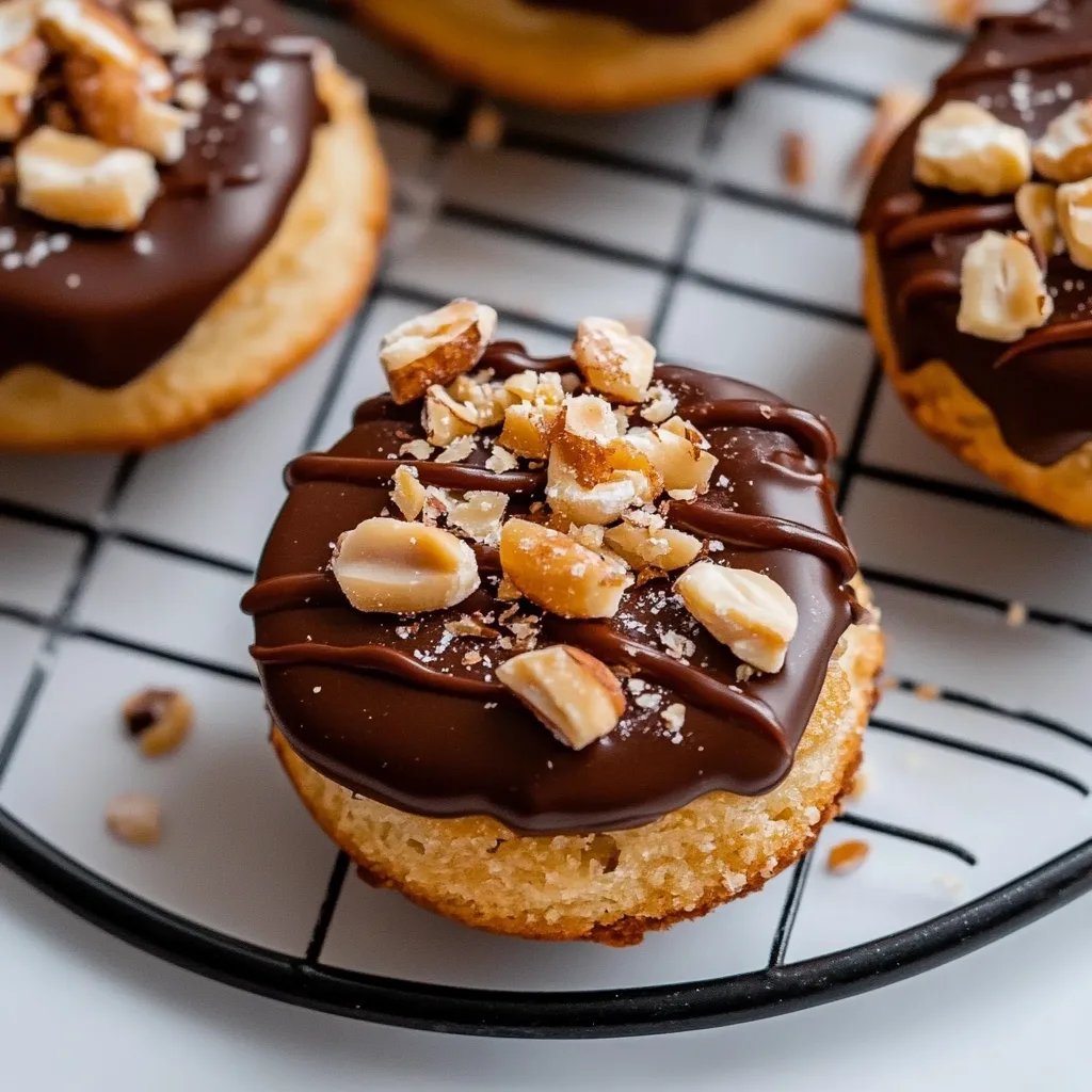 Haselnussplätzchen mit Schokolade (Vegan)