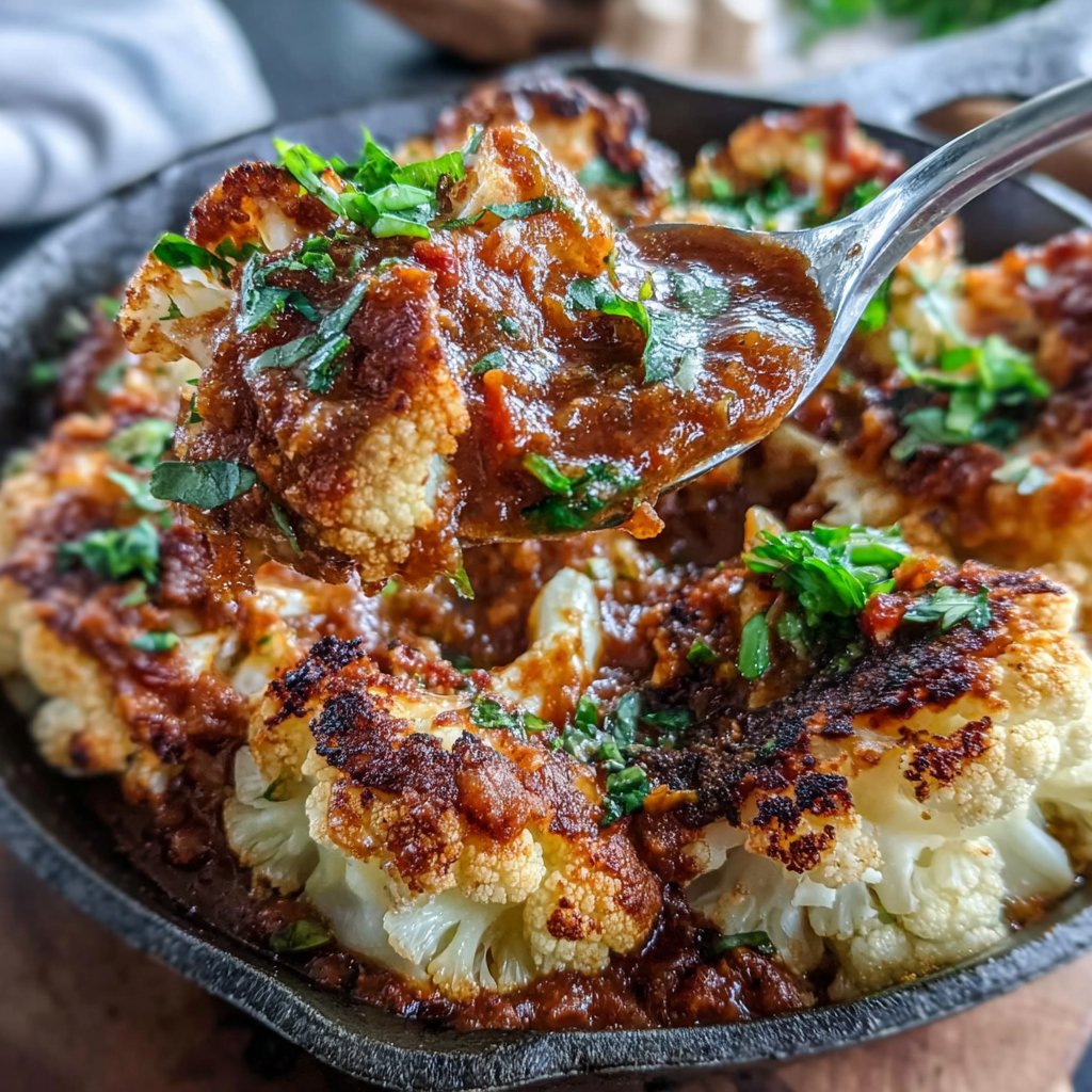 Gerösteter Blumenkohl Tikka Masala