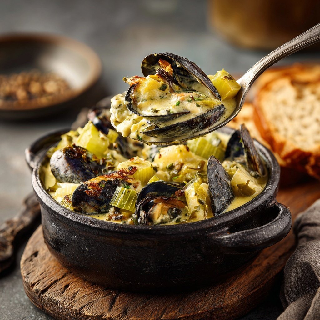 Muscheln Eintopf mit Sellerie