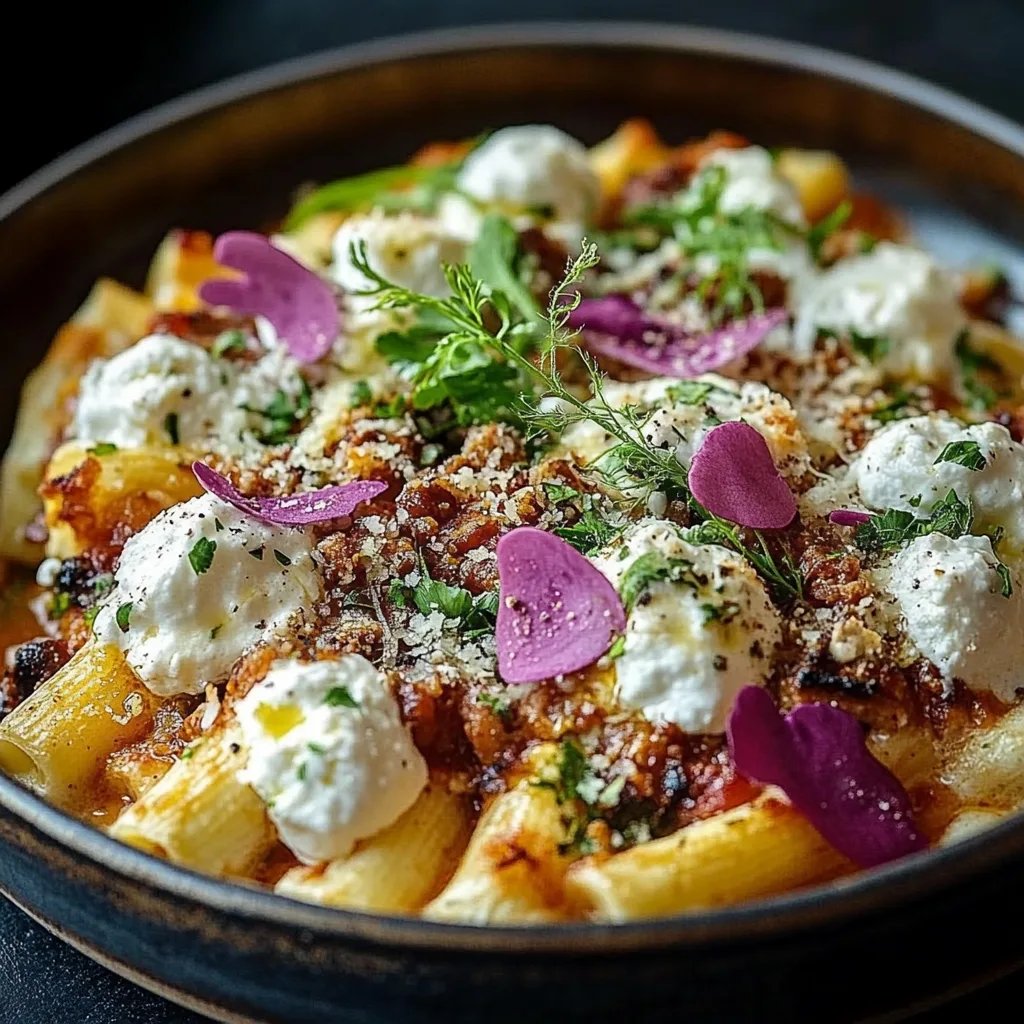 Nudelauflauf mit Feta Hackfleisch