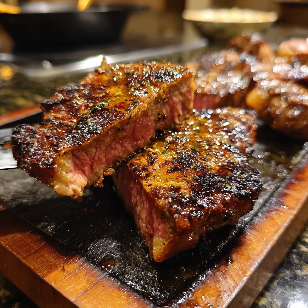 Gemischter Grillteller mit Steak und Hummer