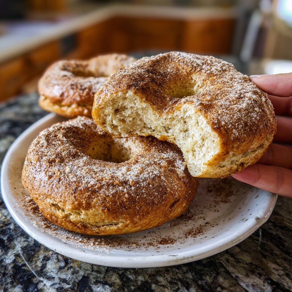 Protein Bagels mit Vanille Protein pur