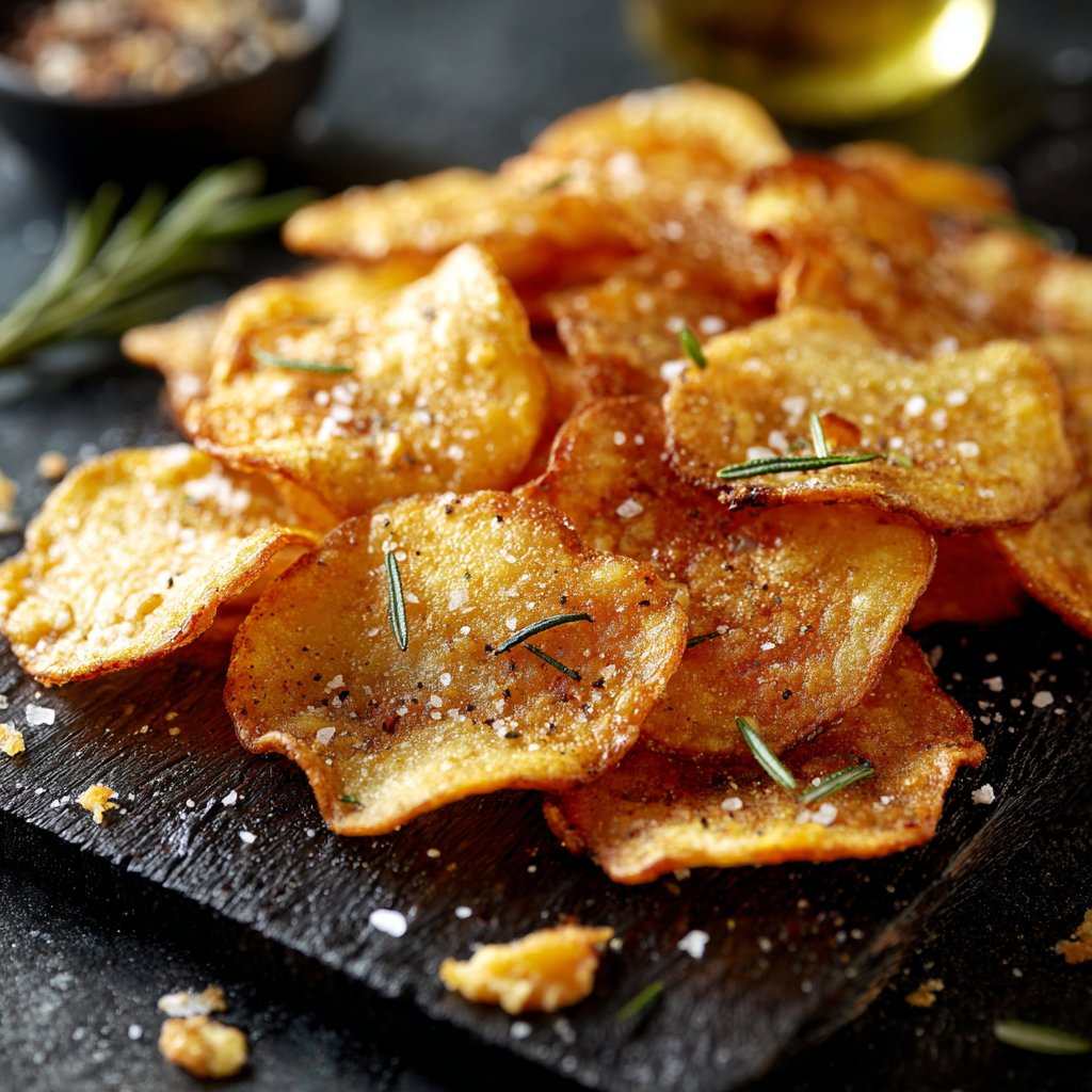 Knusprige Gebackene Kartoffelchips