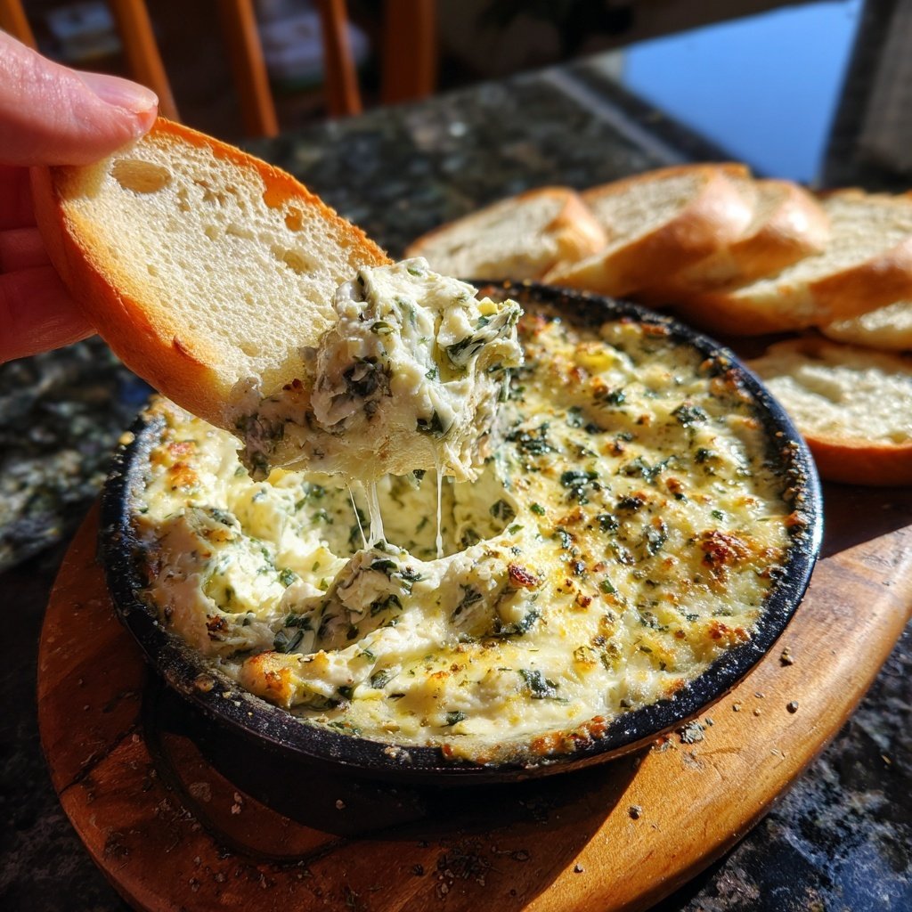 Warmer Artischocken Spinat Dip