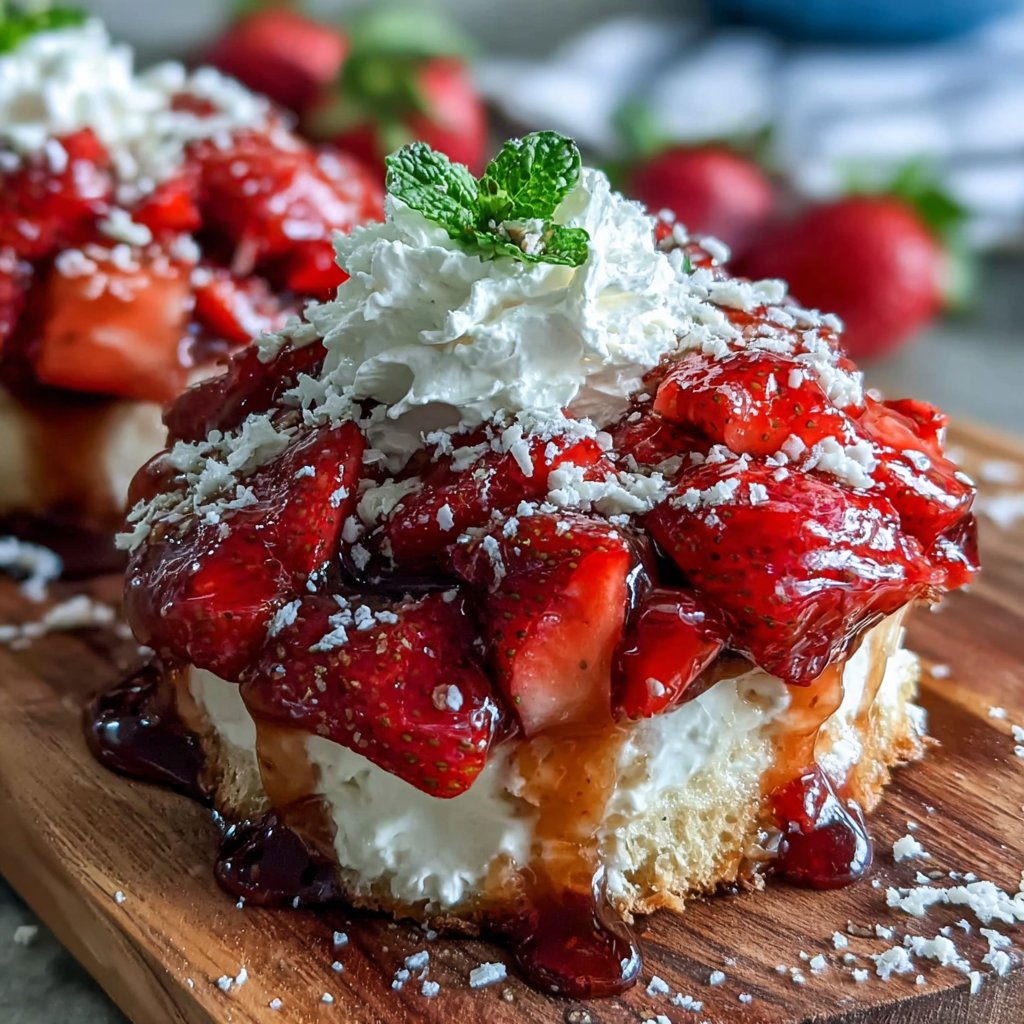 Erdbeeruvorzüge mit Sahne