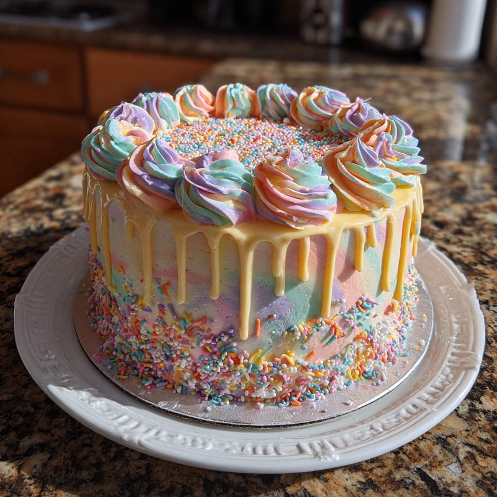 Buttercream Eighteen Birthday Cake