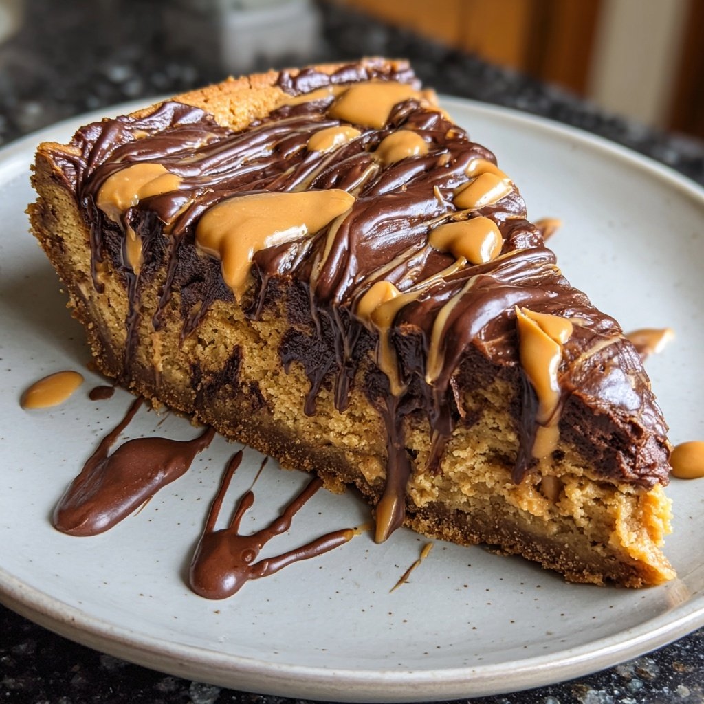 Schoko Erdnussbutter Käsekuchen