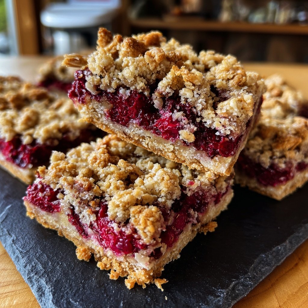 Himbeer-Mandel-Crumble-Riegel