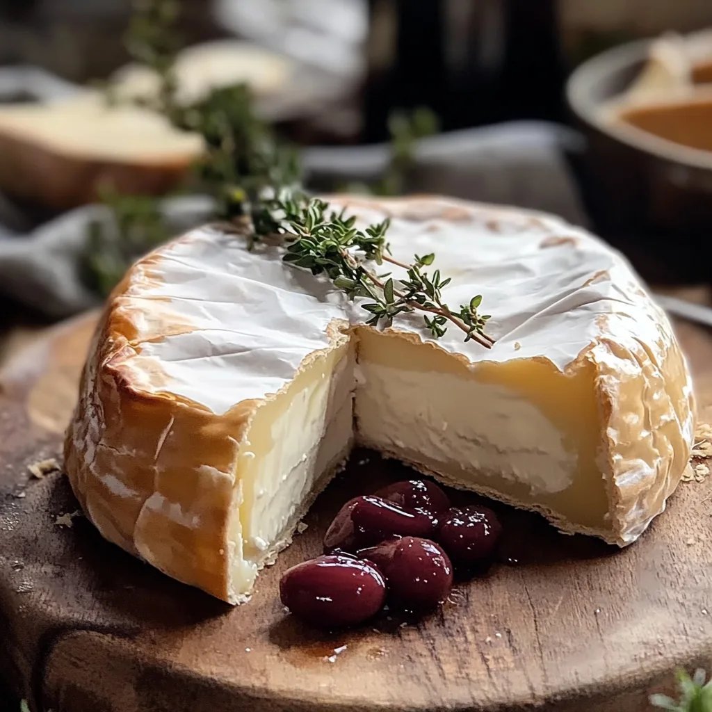 Gebackener Camembert im Blätterteig