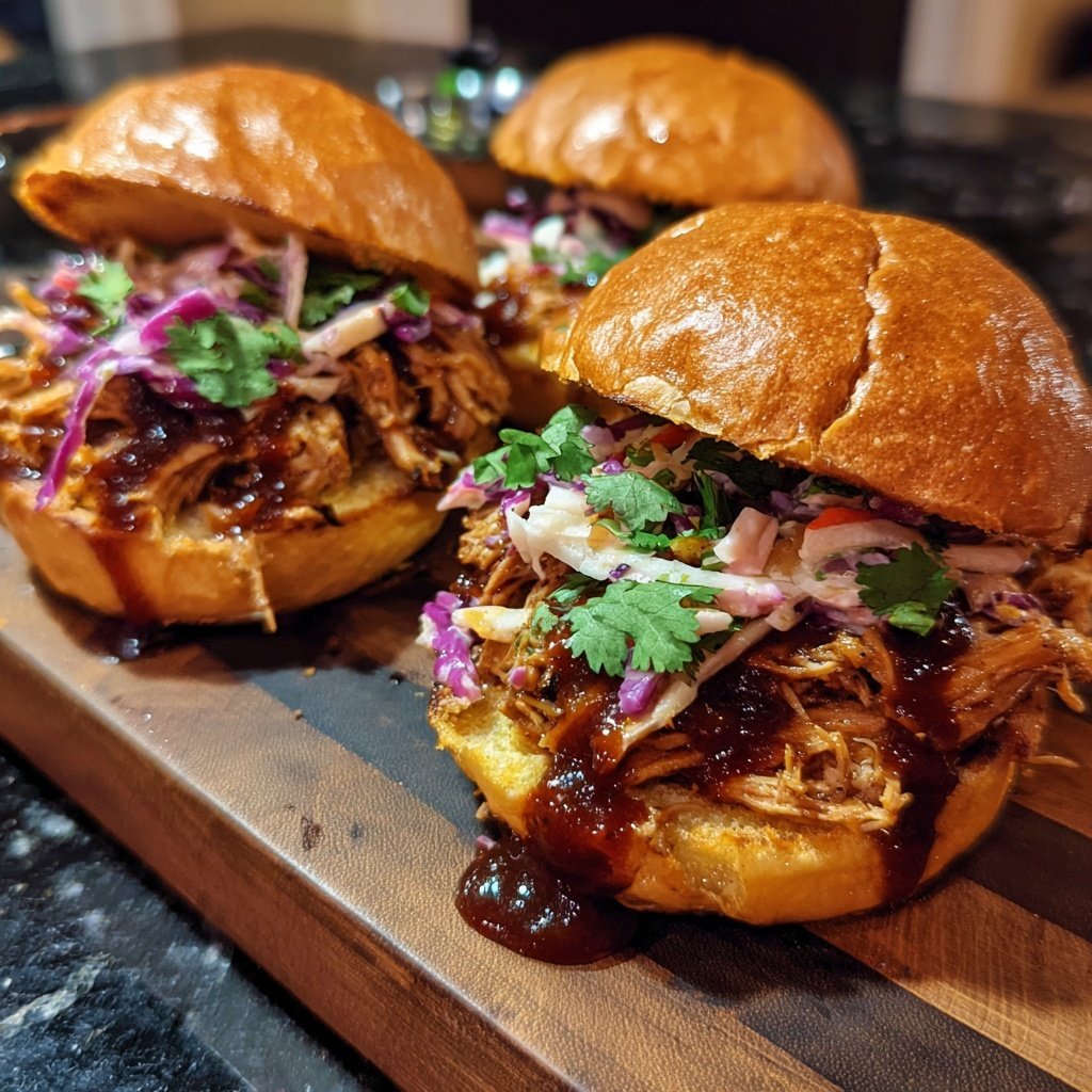 Pulled Jackfruit Sliders mit BBQ