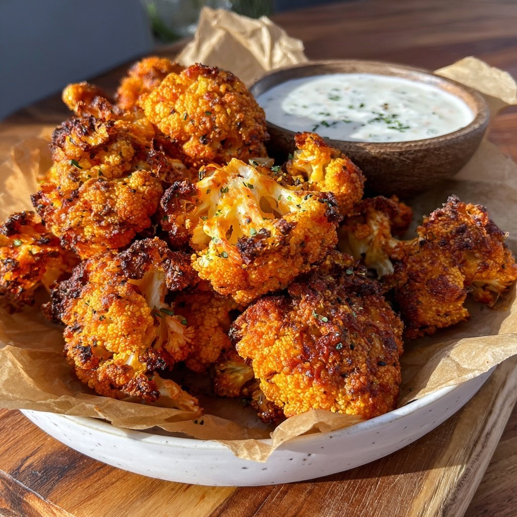 Buffalo Blumenkohl Bites mit Ranch