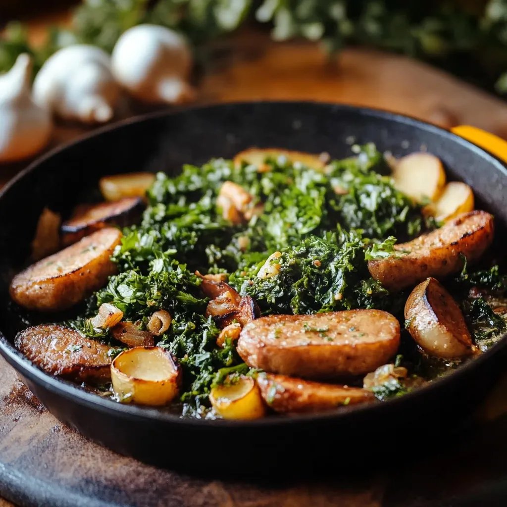 Klassisches Grünkohl Rezept mit Kassler