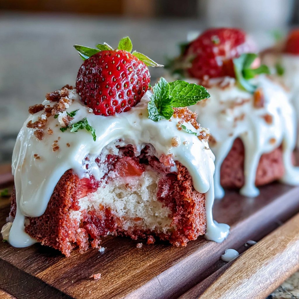 Fruchtige Erdbeer-Küchlein Kreation