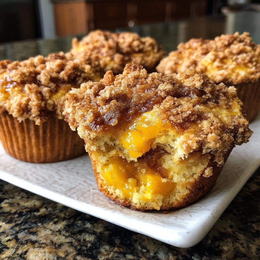 Pfirsich Cobbler Cupcakes