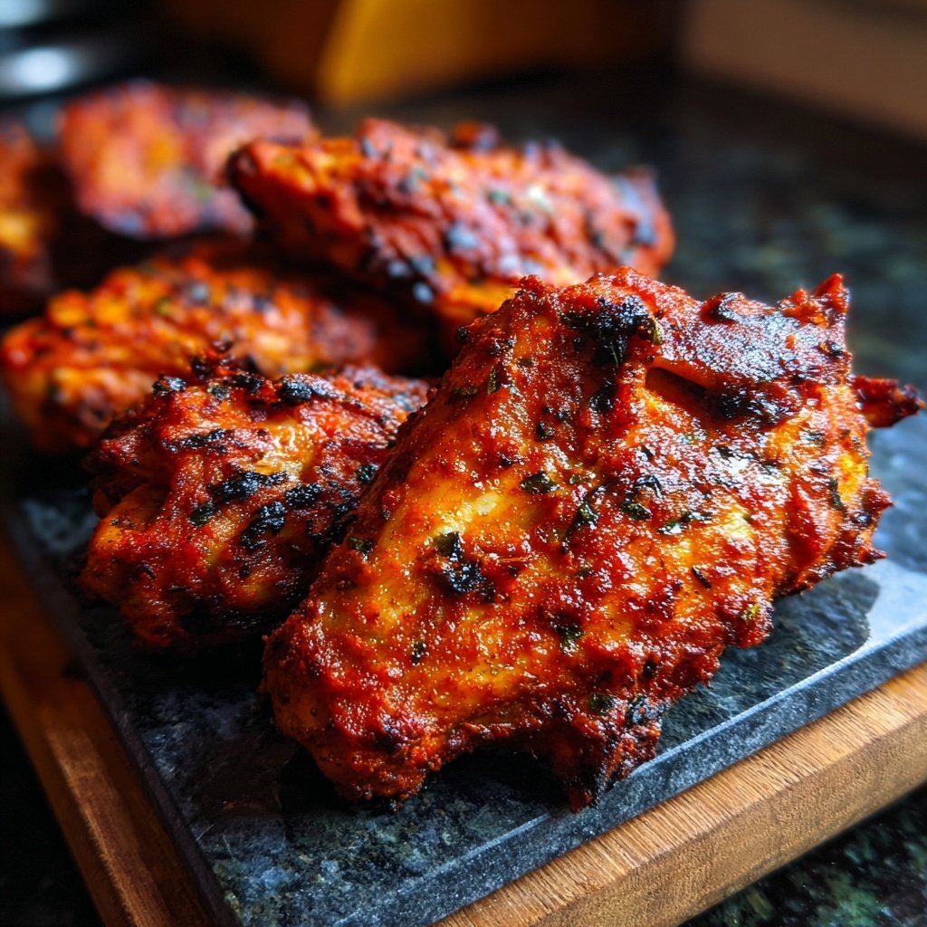 Tandoori Flügel mit indischen Gewürzen