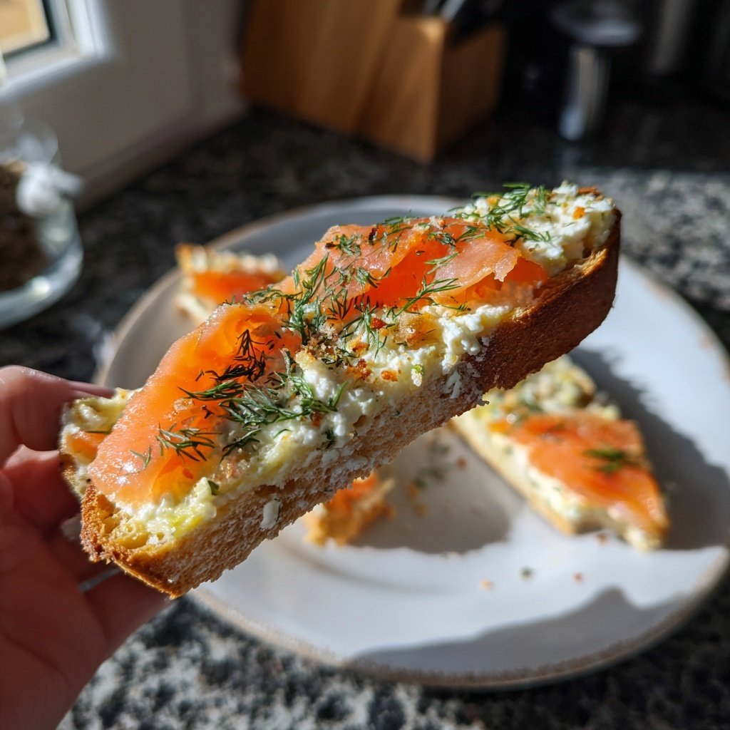 Geräucherter Lachs Dill Crostini