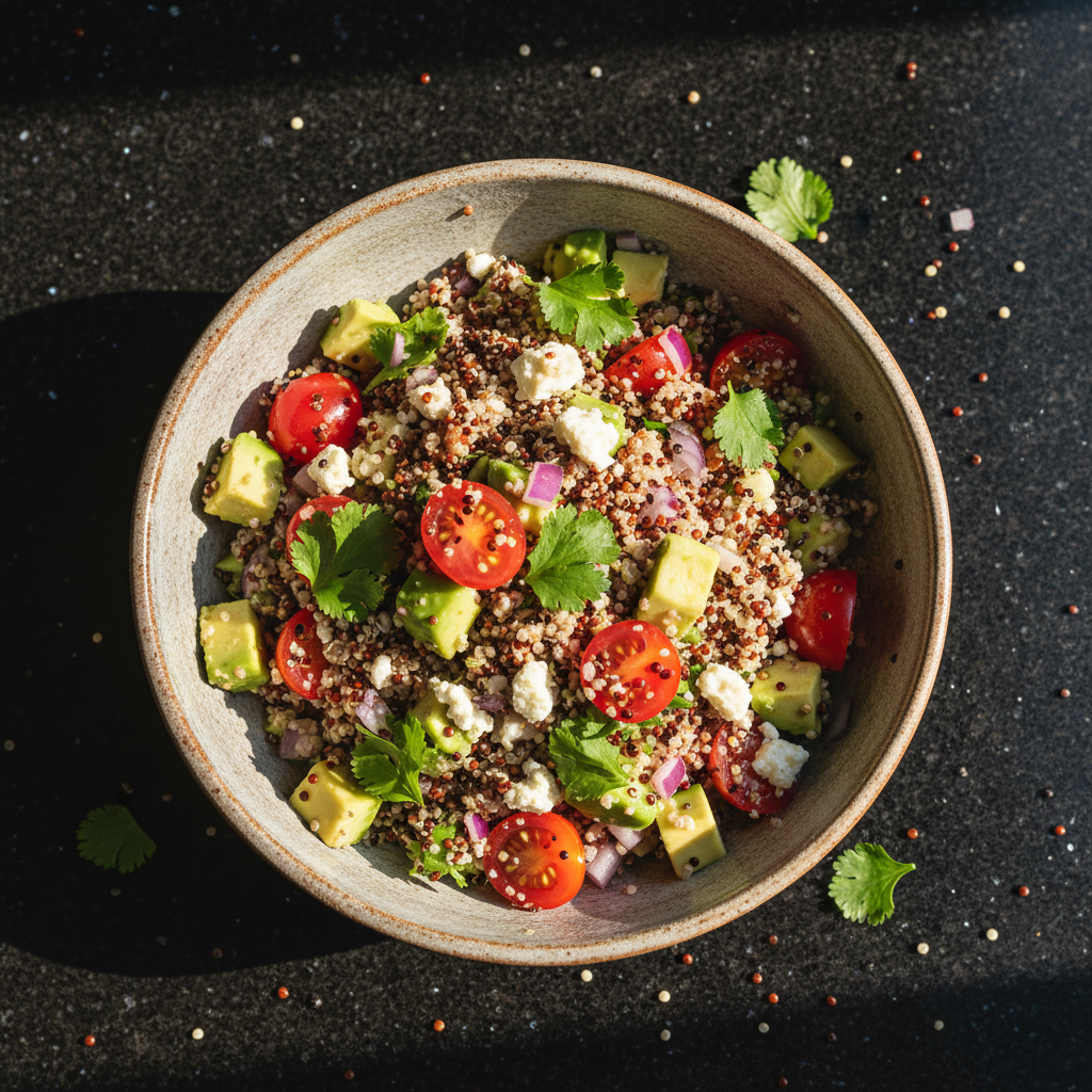 Nahrhafte Quinoa Salat Bowl