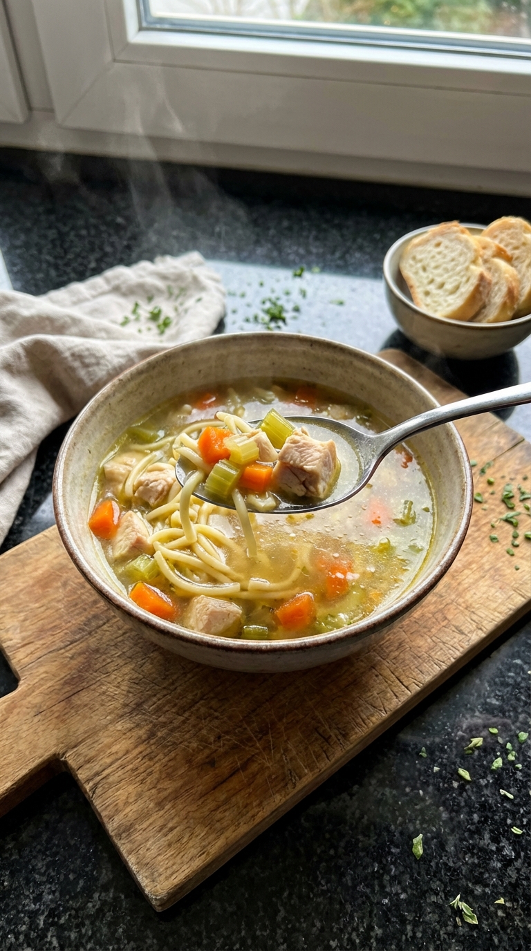 Hähnchen Nudelsuppe Deluxe