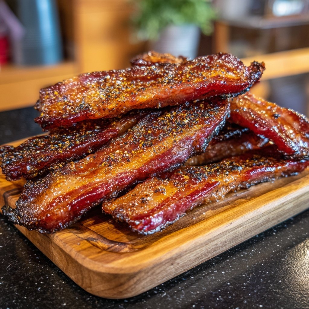 Kandierte Speck Räucherwürste