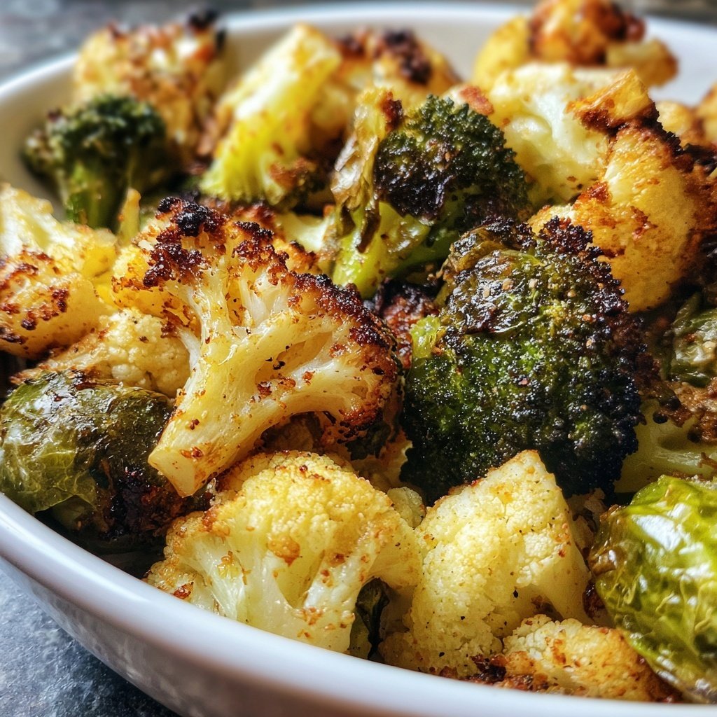 Brokkoli Rosenkohl Blumenkohl Röstung