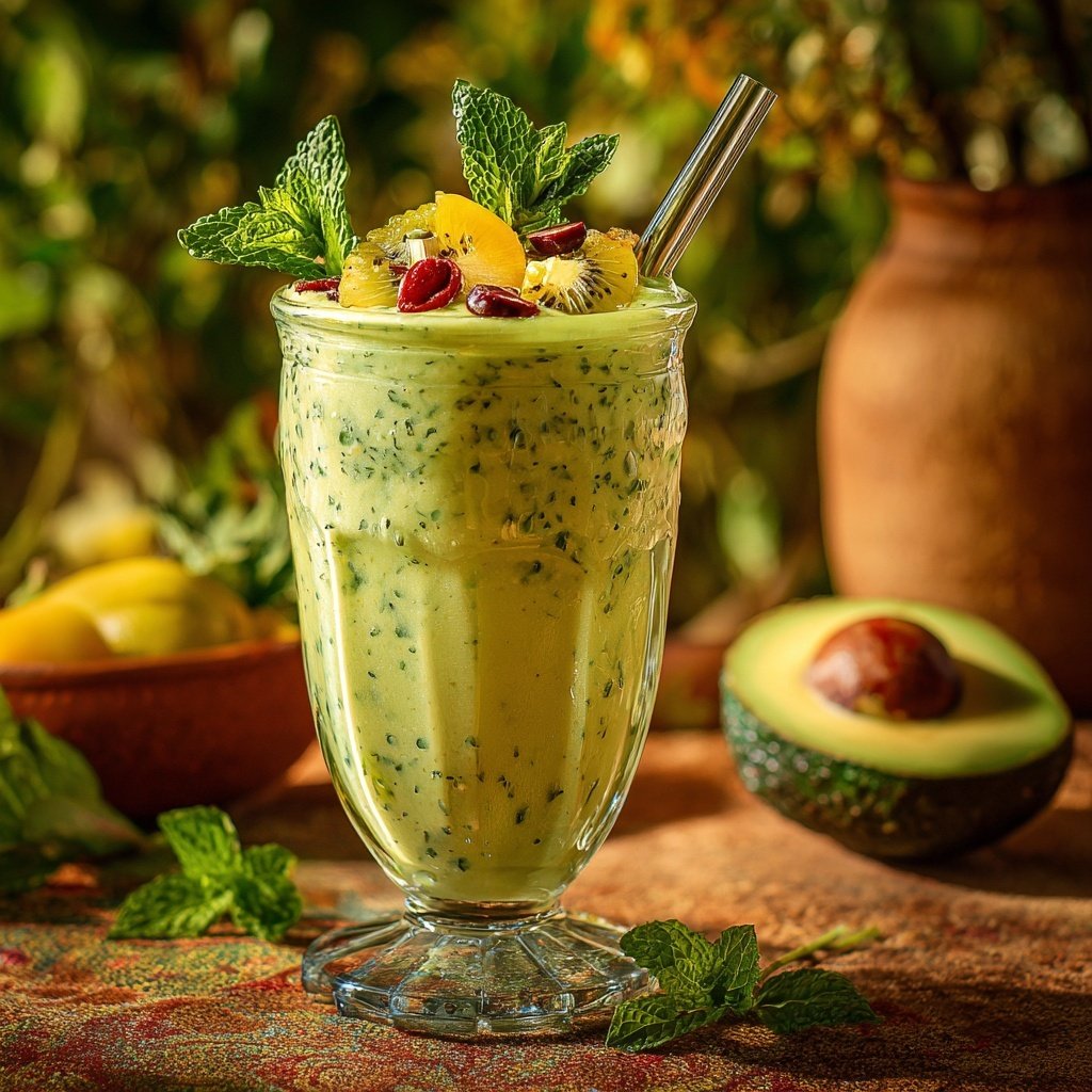 Fruchtiger Avocado Smoothie