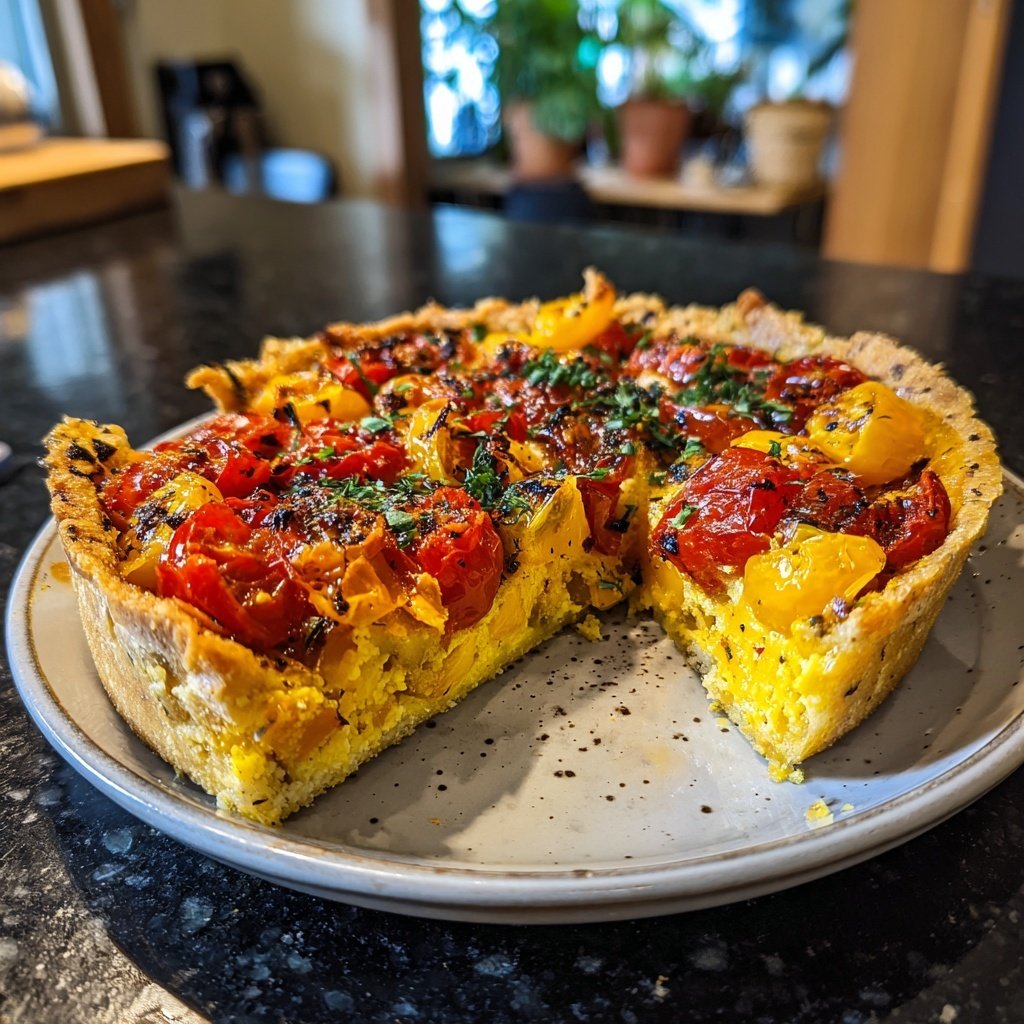 Gebackener Kabeljau Tomaten Medley