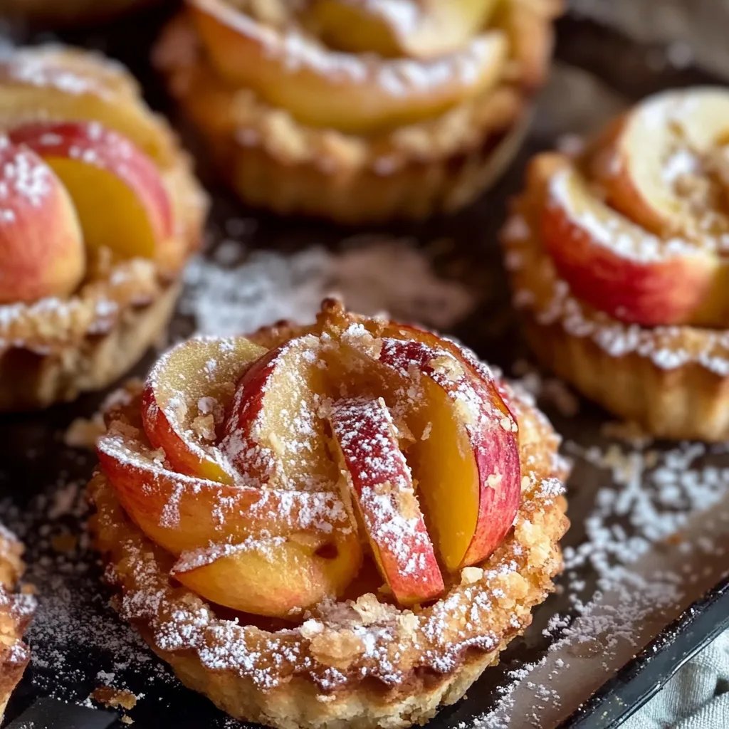 Apfeltörtchen aus Blätterteig