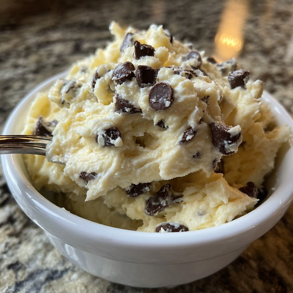 Keksteig Dip mit Schokostückchen