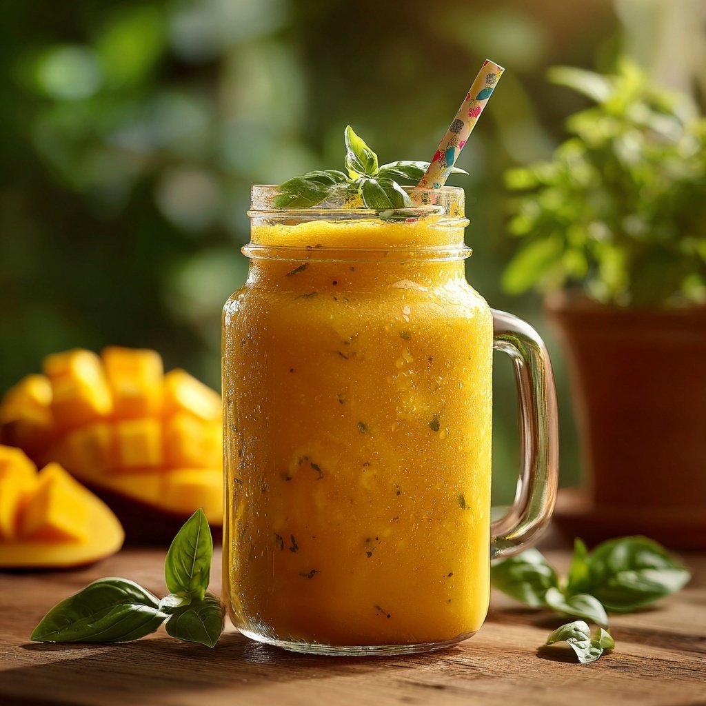 Mango Basilikum Smoothie Mischung