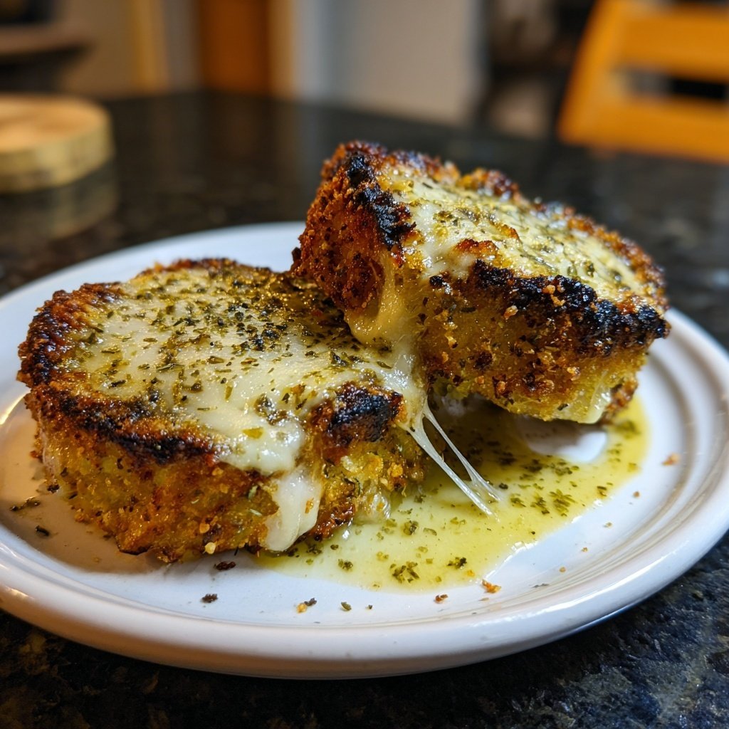 Knoblauch Parmesan Sliders mit Hähnchen