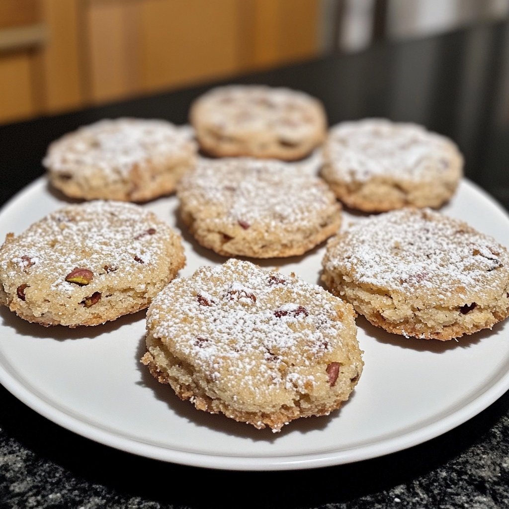 Zarte Pistazien Murbchen Mit Puderzucker