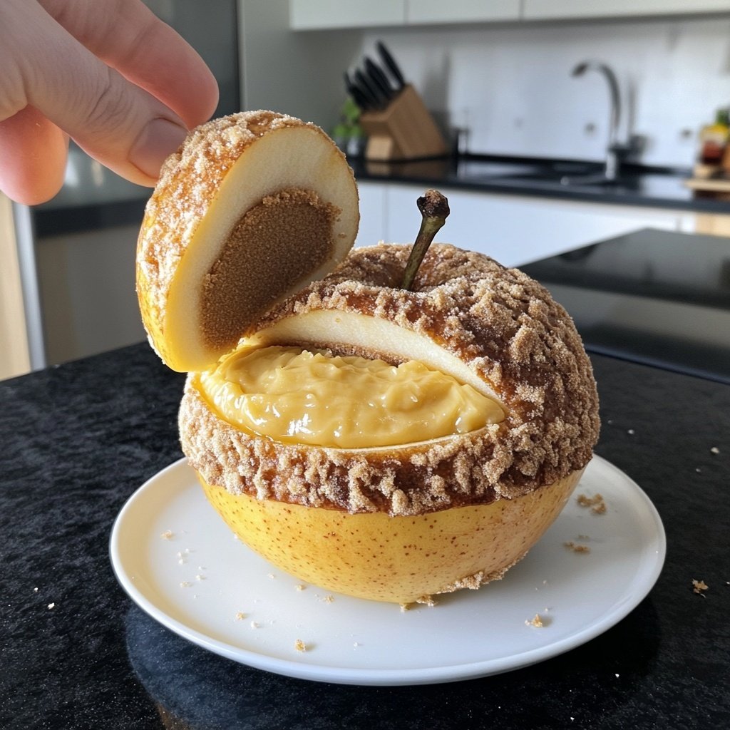 Bratapfel mit Marzipanfüllung